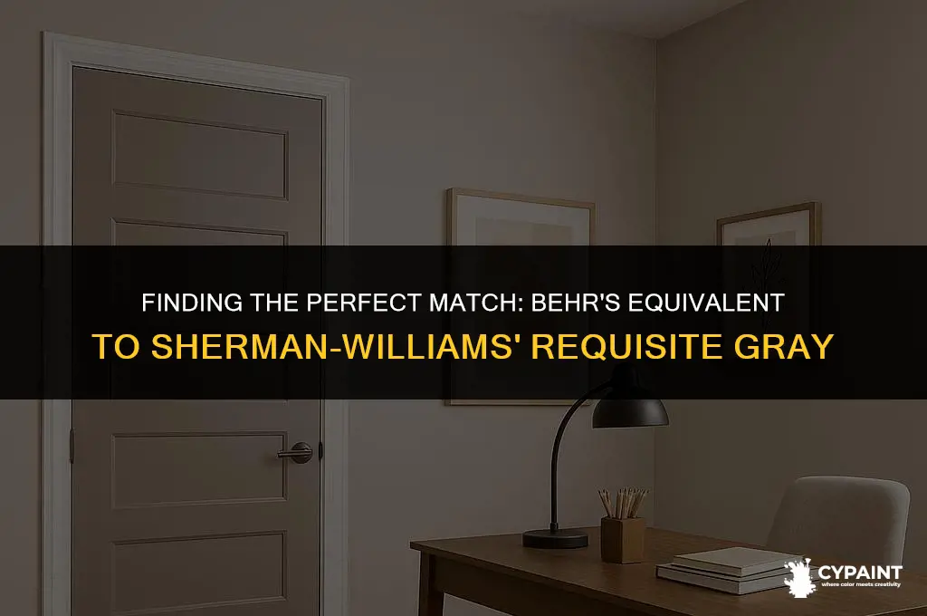 which behr paint is closest to sherman williams requiste gray