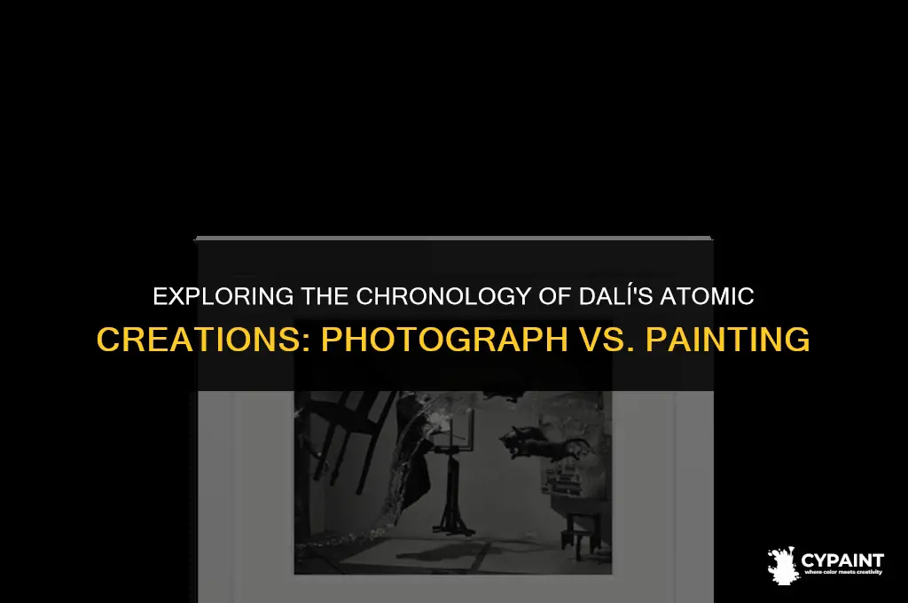 which came first dali atomicus photograph or leda atomicus painting