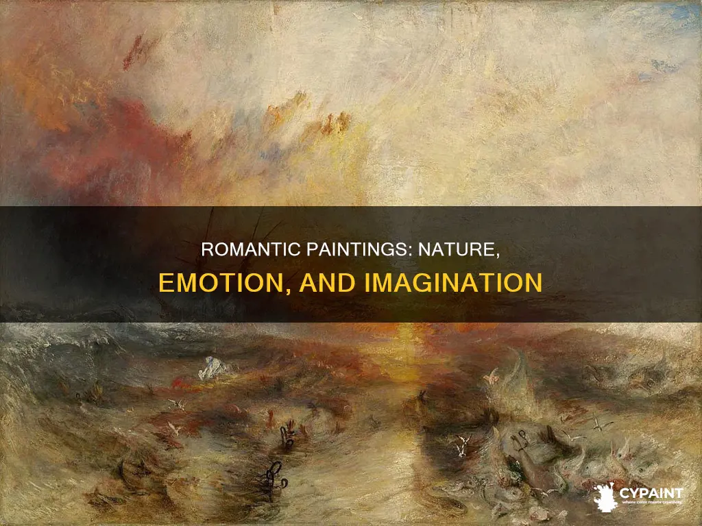 which characteristics or themes are found in romantic paintings