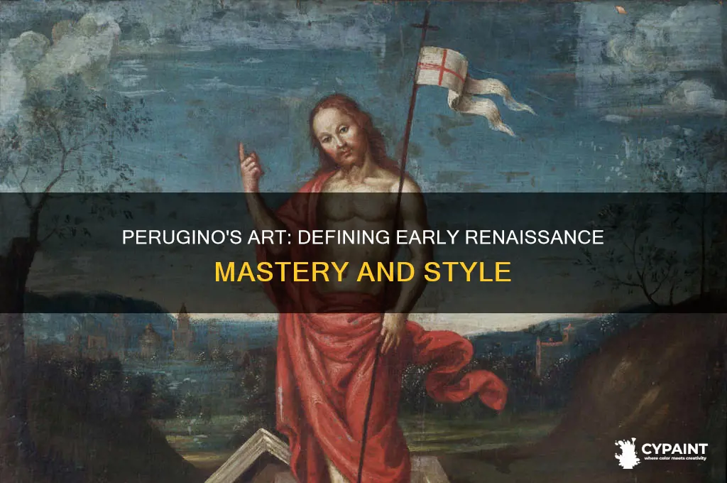which description characterizes paintings by early renaissance artist perugino