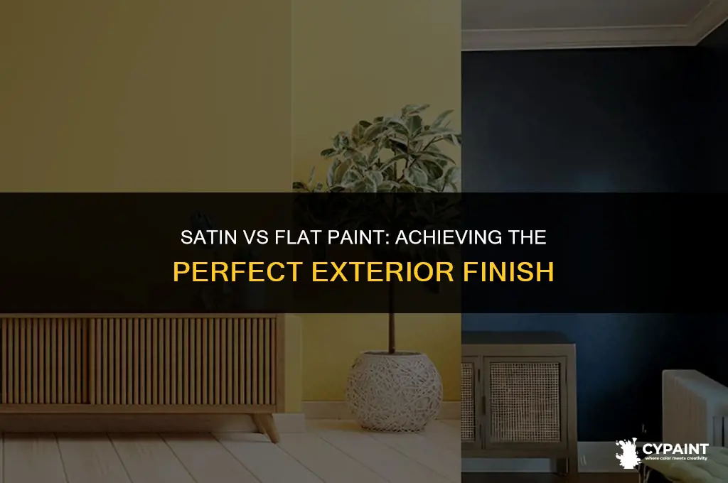 which exterior paint gives a neater finish satin or flat