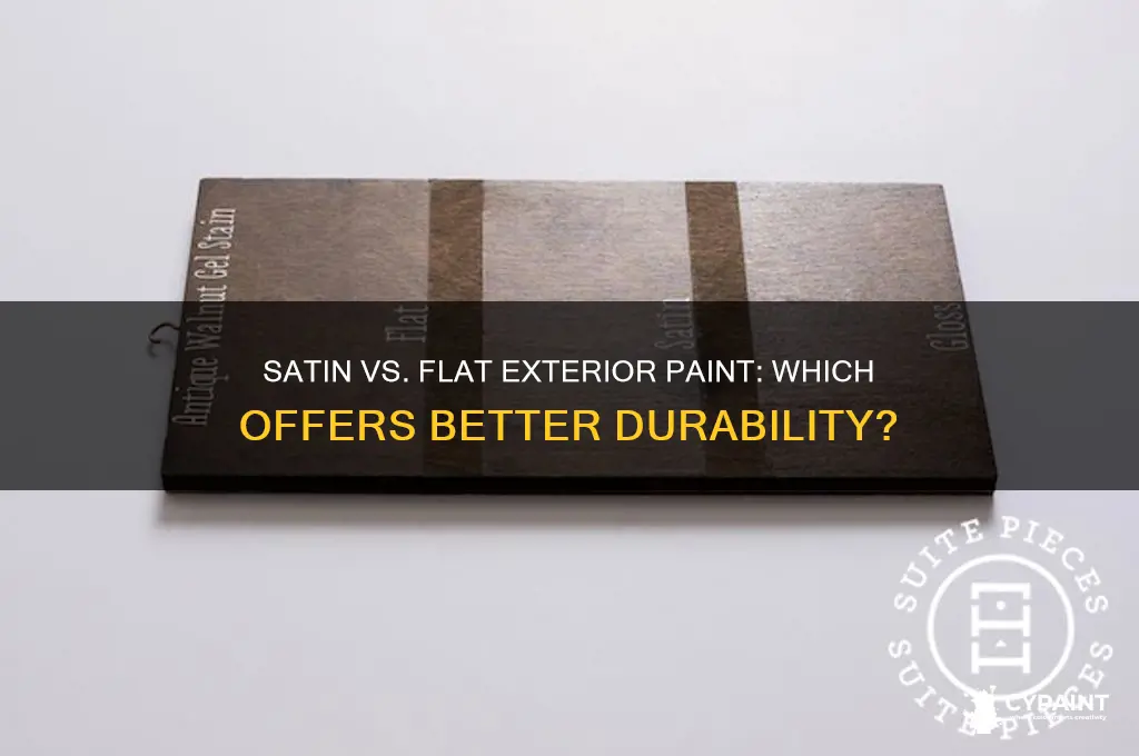 which exterior paint is more durable satin or flat