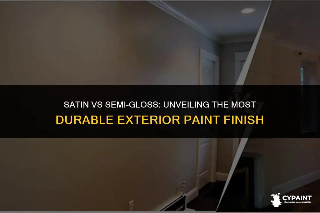 which exterior paint is more durable satin or semi gloss