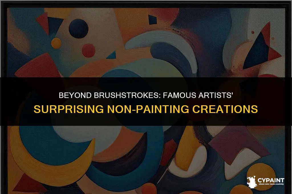 which famous artists works of art is not a painting