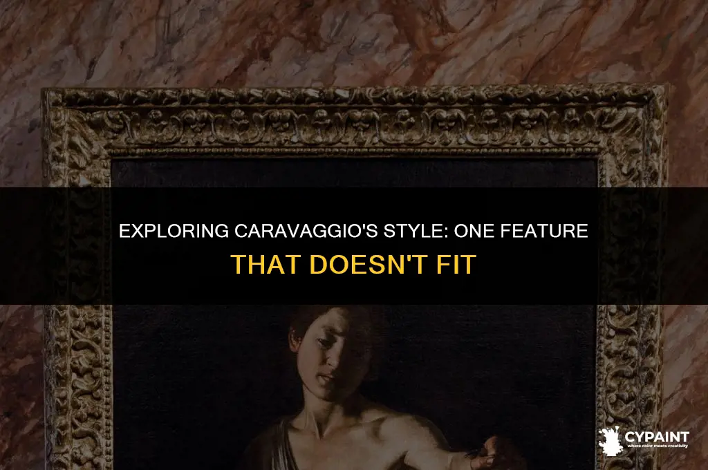 which feature is not a characteristic of paintings by caravaggio