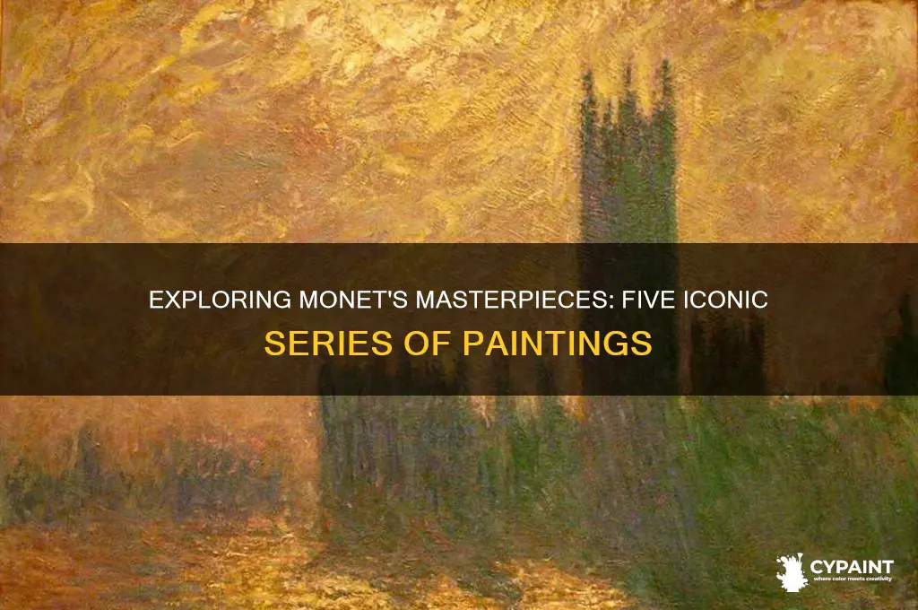 which five are a series of paintings by monet