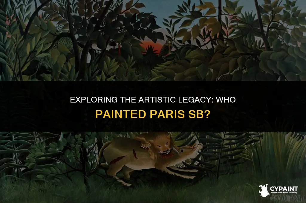 which french painter created the artwork for the paris sb