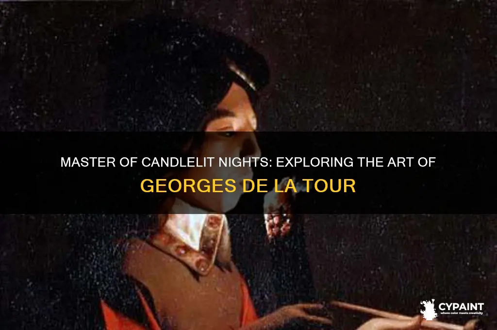 which french painter specialized in candle lit night scenes