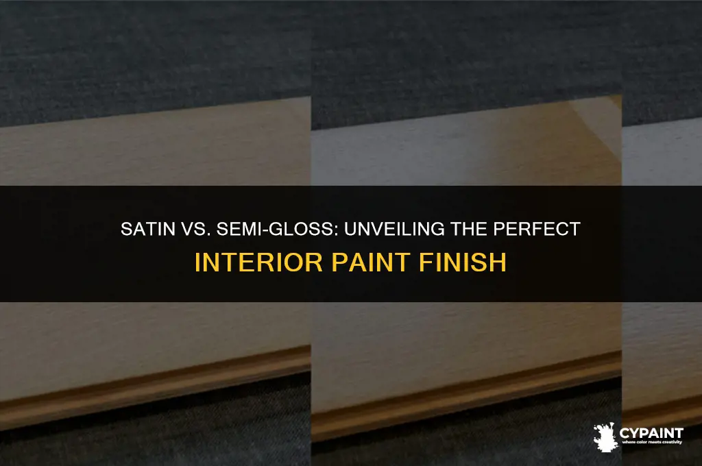 which interior paint is less shiny satin or semi gloss