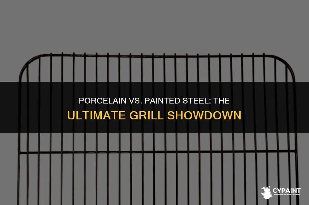 which is better for grill porcelain steel or painted steel