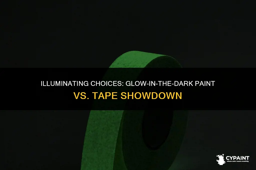 which is better glow in the dark paint or tape