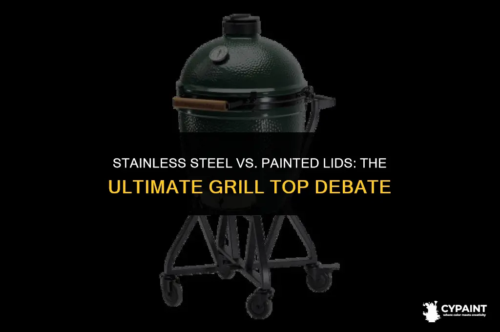 which is better stainless steel or painted lid for grill