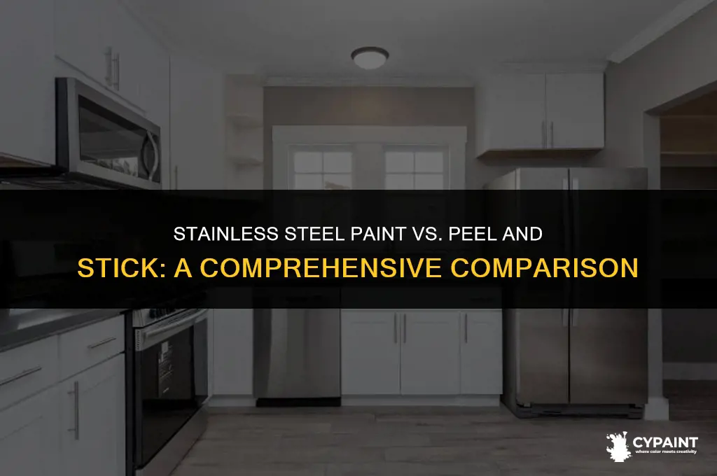 which is better stainless steel paint or peel and stick