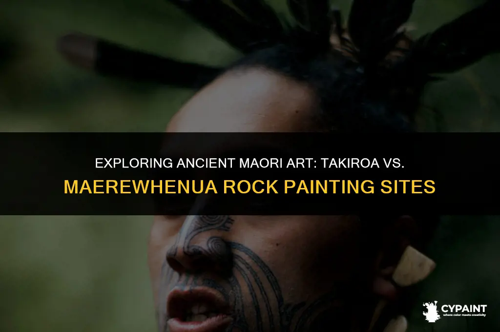 which is better takiroa or maerewhenua maori rock painting site