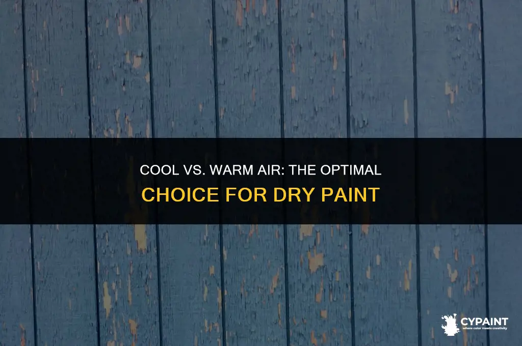 which is better to dry paint cool or warm air