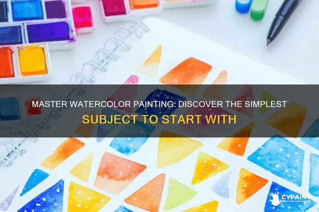 which is easiest subject to paint with wtercolor paints