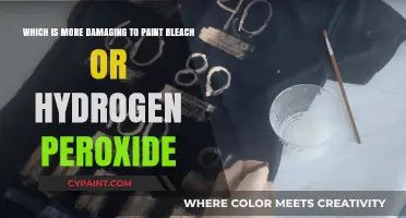 Comparing the Effects: Bleach vs. Hydrogen Peroxide on Paint