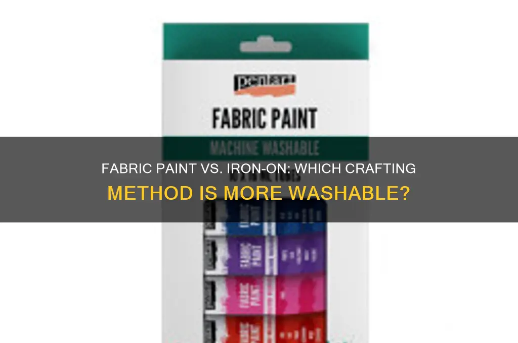 which is more washable fabric paint or iron on