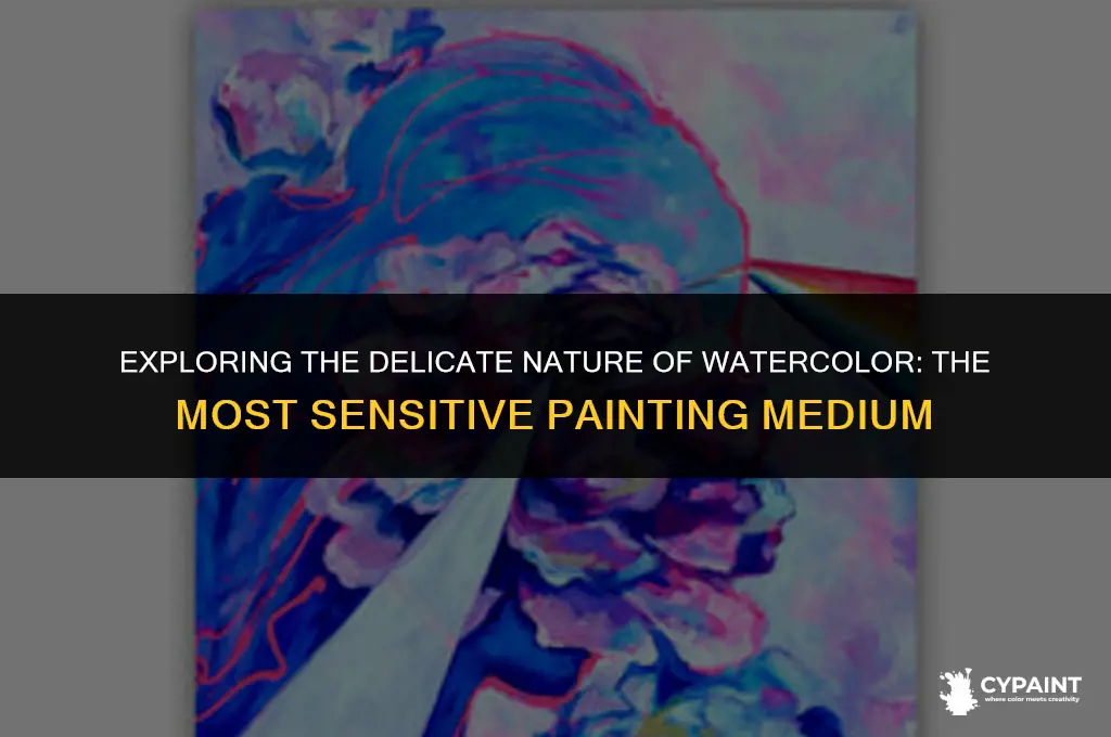 which is the most sensitive of all the painting media