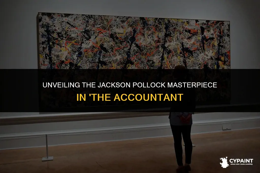 which jackson pollock painting was in the movie the accountant