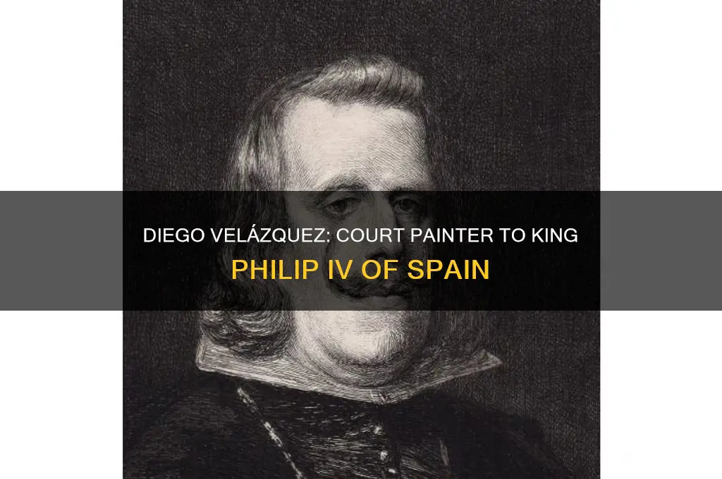 which monarch did diego velazques serve as court painter