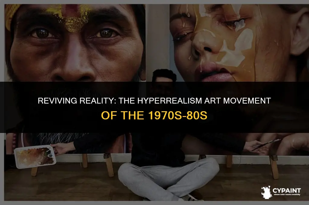 which movement of highly realistic paintings happened in the 1970s-80s