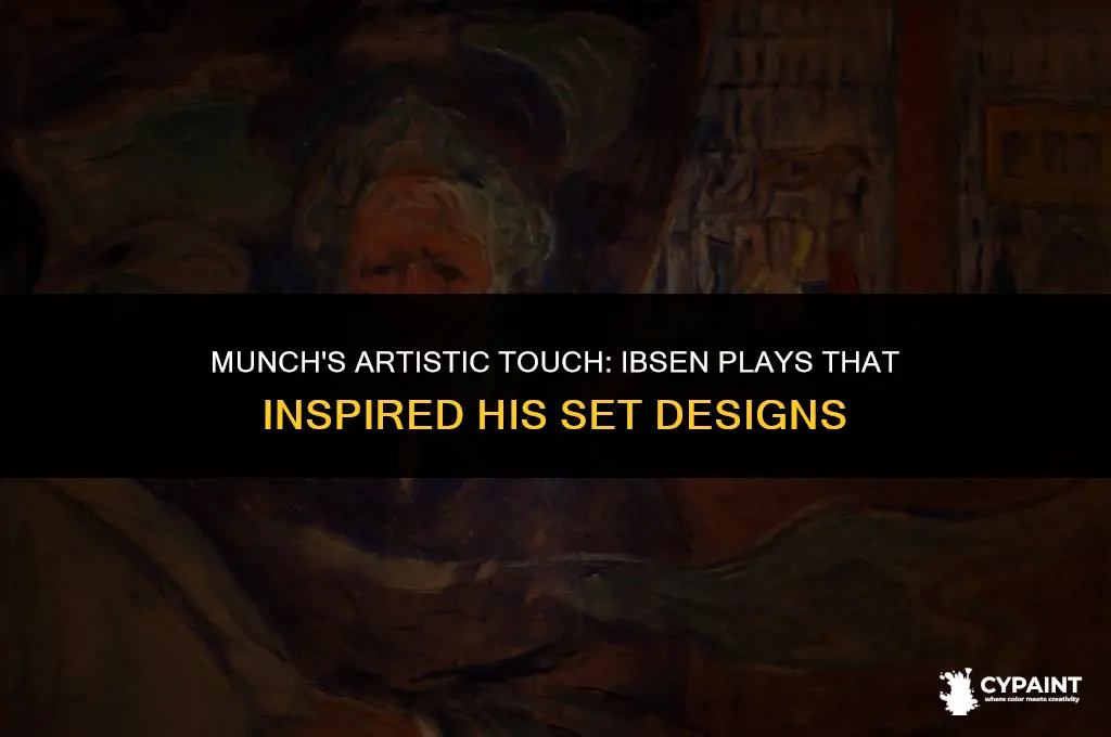which of ibsens plays did munch paint the set for