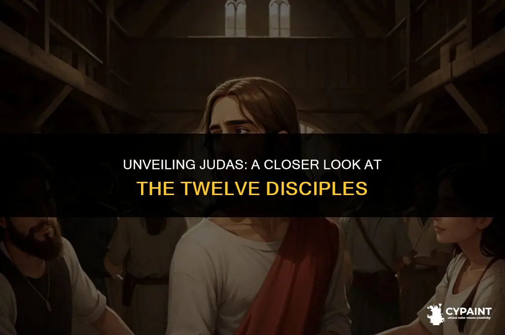 which of the 12 disciples in the painting is judas