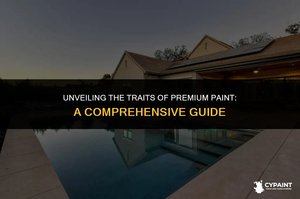 which of the following are characteristics of high quality paint