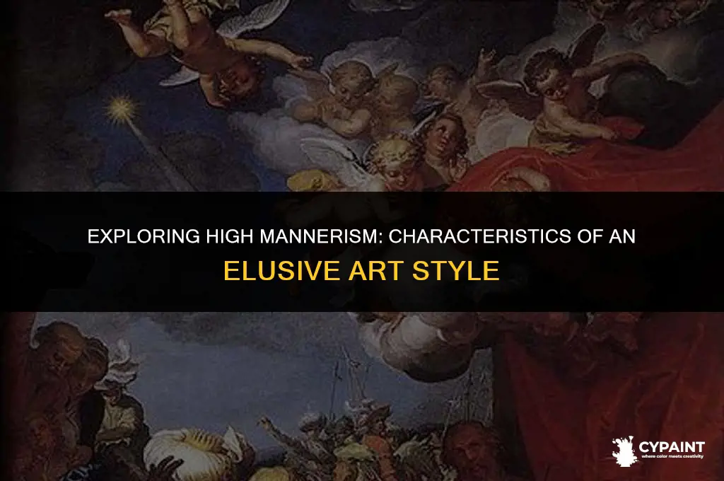 which of the following describes the high mannerist painting style