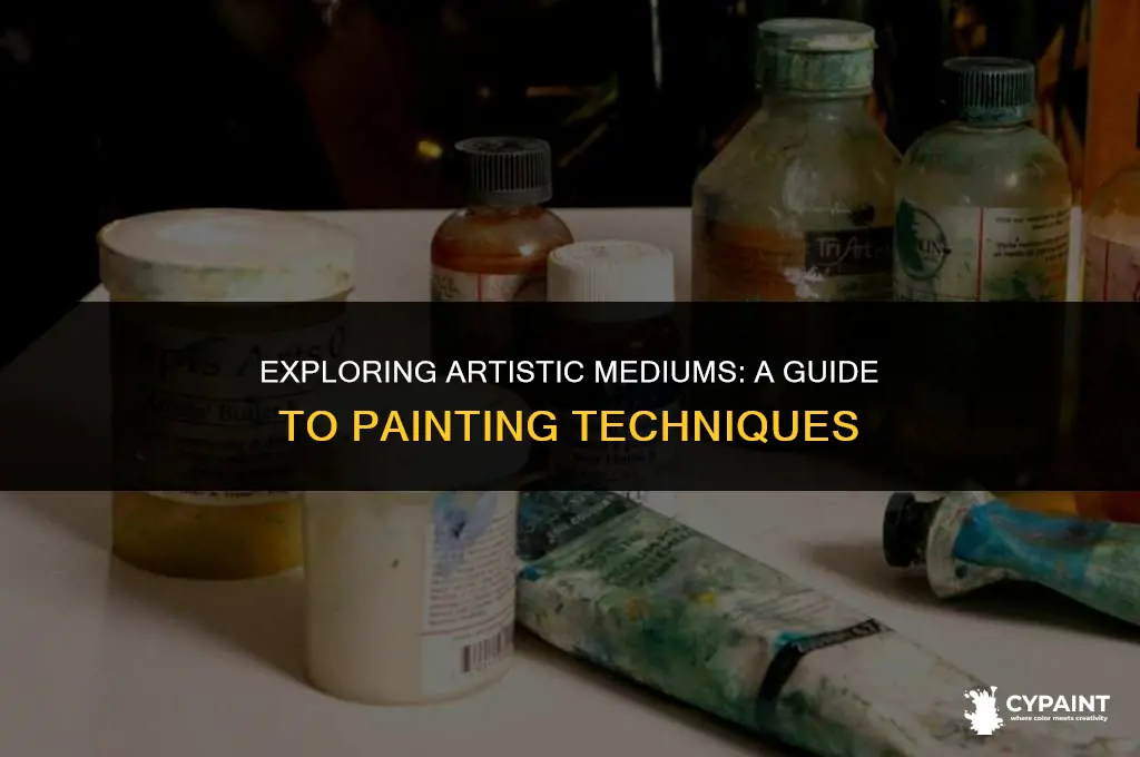 which of the following is a type of painting medium