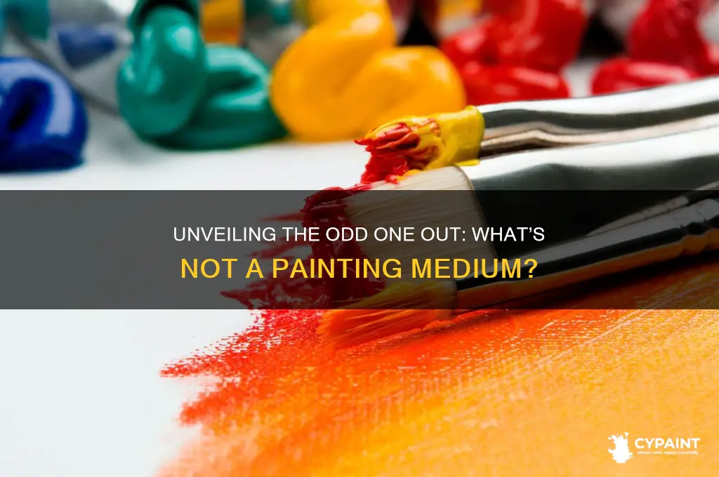 which of the following is not a painting medium