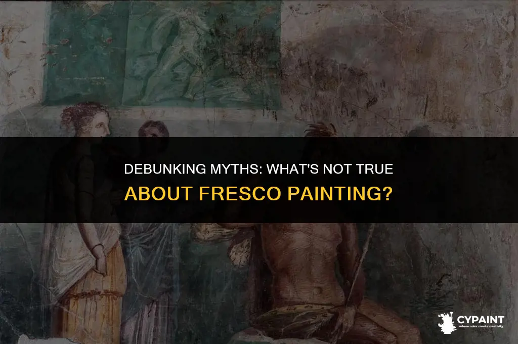 which of the following is not true of fresco painting