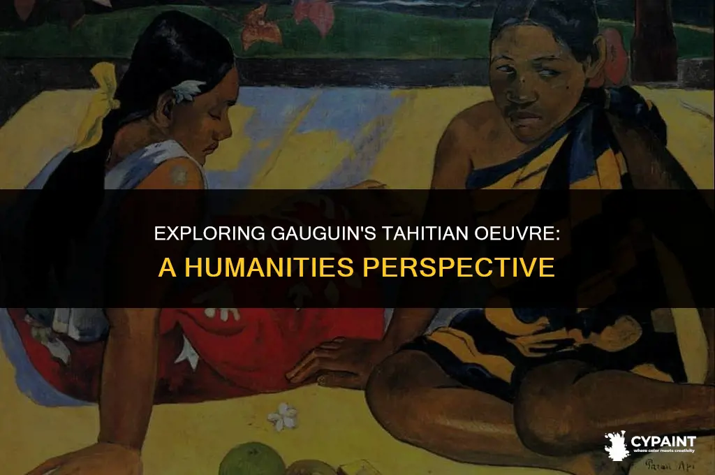 which of the following paintings is set in tahiti humanities