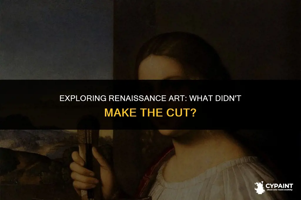 which of the following was not representative of renaissance painting