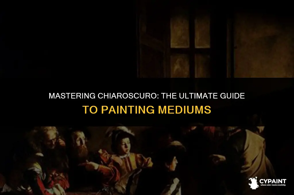 which of the painting media is ideal for painting chiaroscuro