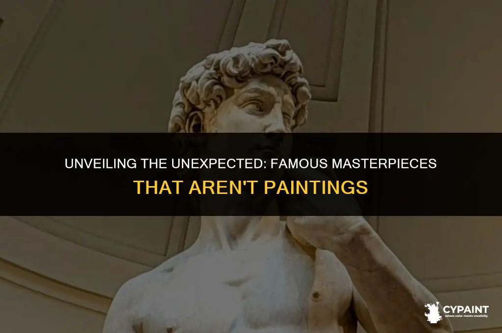 which of these famous works of art not a painting