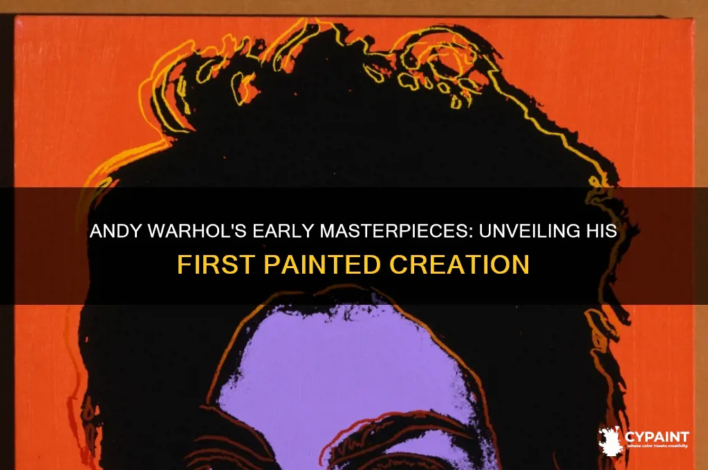 which of these paintings did andy warhol paint first
