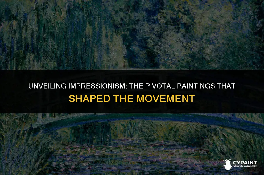 which of these paintings helped give rise to impressionism apex