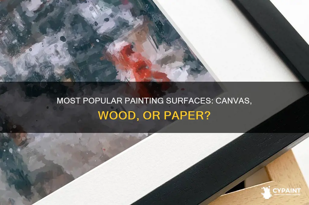 which of these surfaces is most common for painting