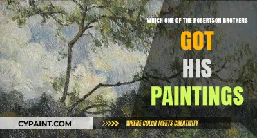 Which Robertson Brother's Art Collection Includes His Own Paintings?