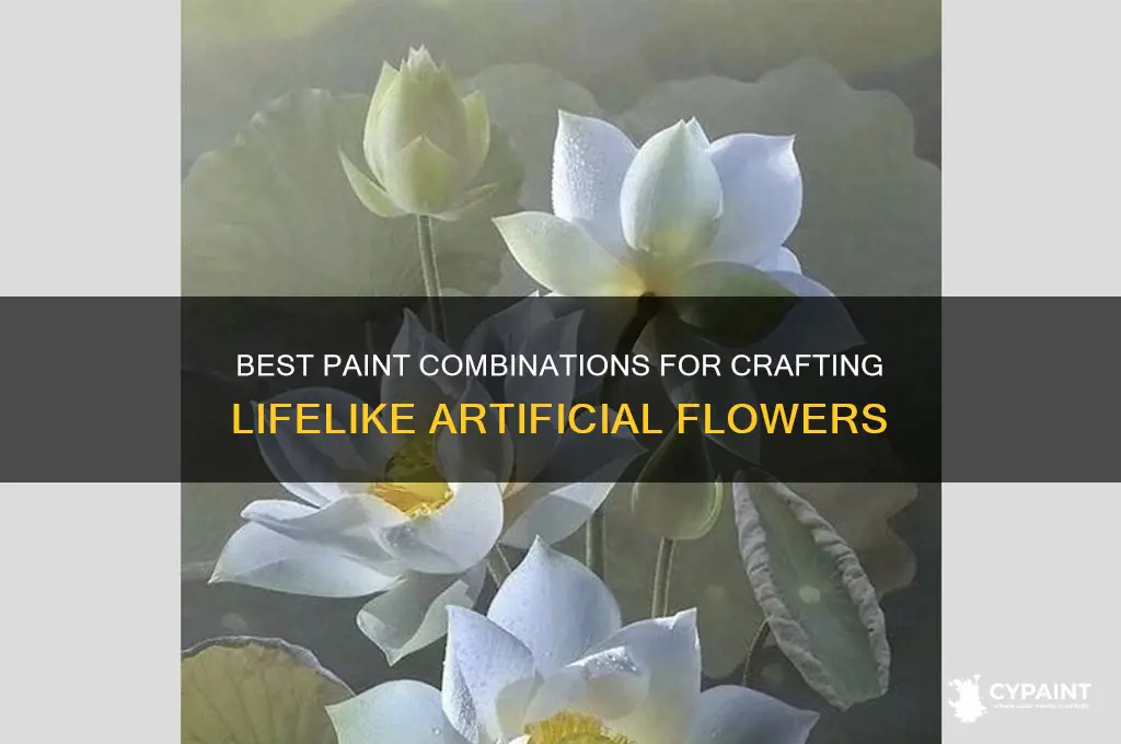 which paint can you mix to paint artifical flowers