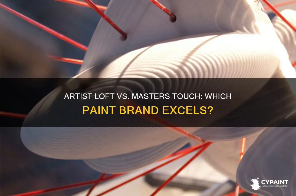 which paint is better artist loft or masters touch
