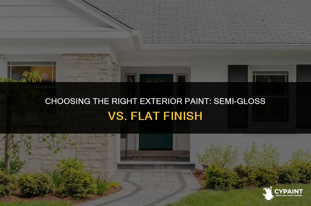 which paint is better for exterior semi gloss or flat