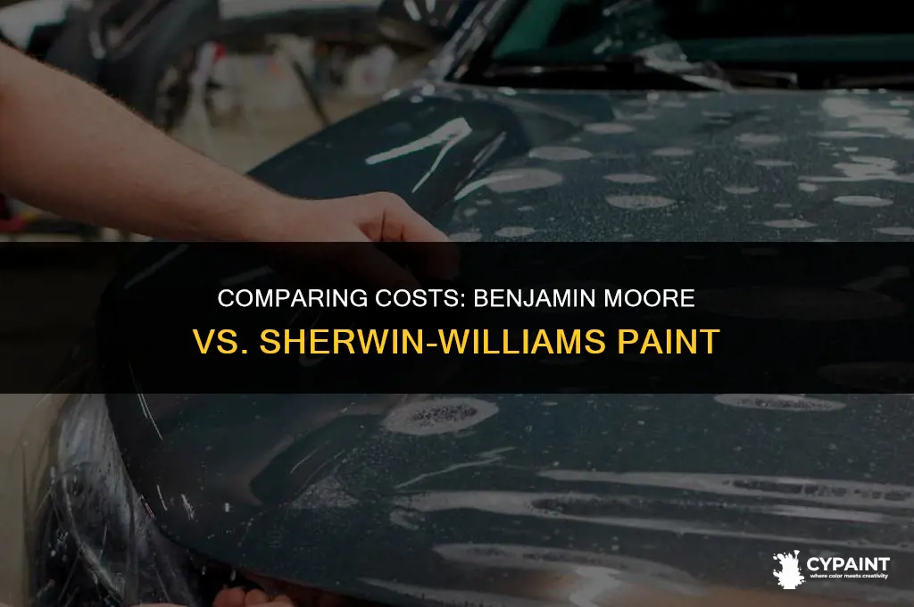 which paint is more expensive benjamin moore or sherwin williams
