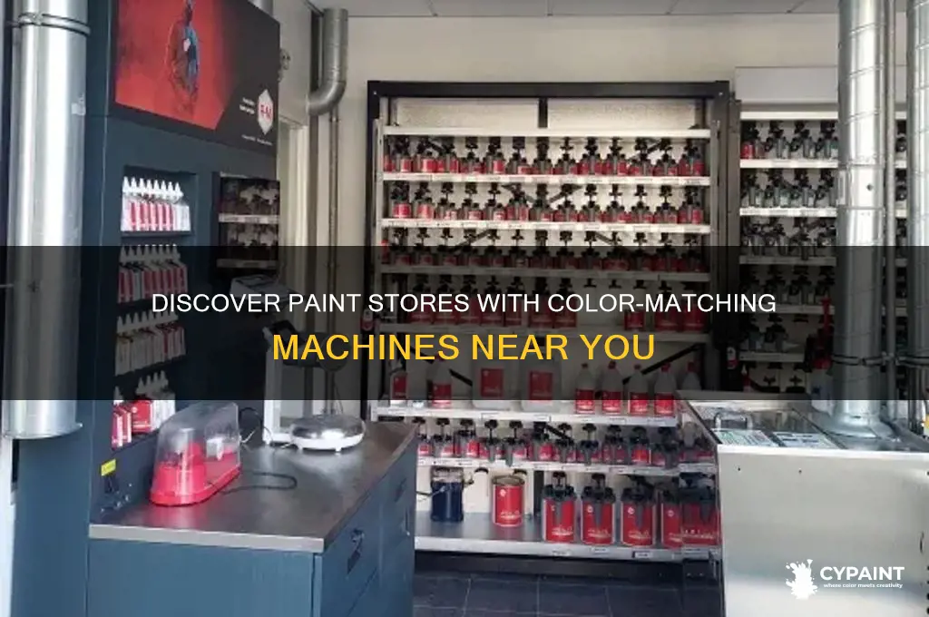 which paint stores have a machine that matches paint