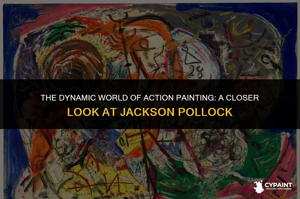 which painter is most associated with action painting in humanities