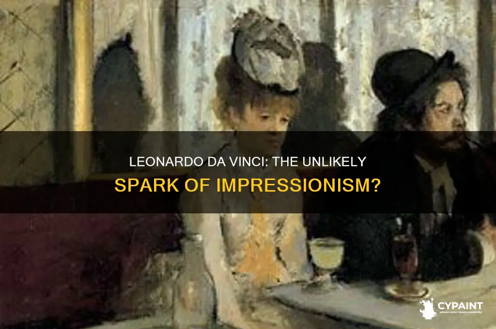 which painter started the impressionist movement leonardo da vinci