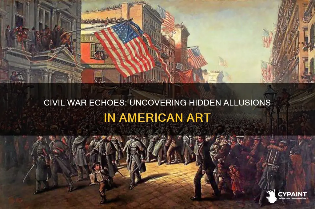 which painting contained allusions to the american civil war
