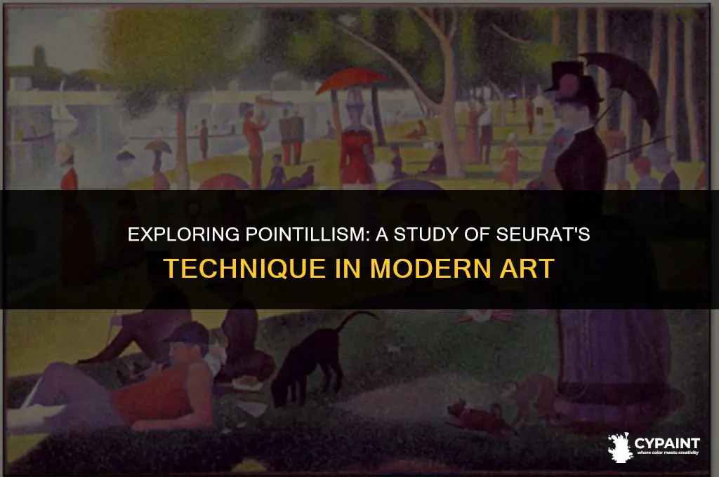 which painting is an example of the applied pointillism technique